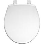 Round Closed Front Toilet Seat in White