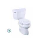 Wellworth 2-Piece 1.28 GPF Round Toilet in White