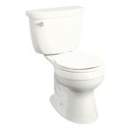 Cimarron 2-Piece 1.28 GPF Round Toilet in White