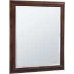 Gallery 29 in. W Decorative Framed Mirror in Java Maple