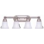 4-Light Brushed Nickel Bath Light