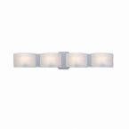 Dakota 4-Light Satin Nickel Bath Bar