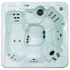 Palmero 7-Person 53-Jet Spa with (2) 4.2 HP BT Pumps and LED Light in Silver Marble