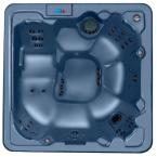 Palmero 7-Person 53-Jet Spa with (2) 4.2 HP BT Pump and LED Light in Blue Denim