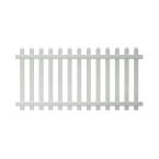 4 ft. x 8 ft. Vinyl Glendale Spaced Picket Fence Panel with Dog Ear Pickets
