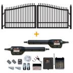 14 ft. x 6 ft. St. Augustine Dual Driveway Gate with Free Dual Swing Automatic Gate Opener