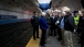 Vice President Joe Biden tours the PATH station of the Hoboken Terminal