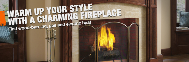 Find wood-burning, gas and electric fireplaces and accessories at The Home Depot.