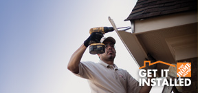 Trust The Home Depot to install, replace or repair your roof and gutters.
