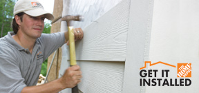Trust The Home Depot to install your new siding.  Skilled at servicing all brands, our professional installers have the experience, know-how and licensing to get the job done right the first time.