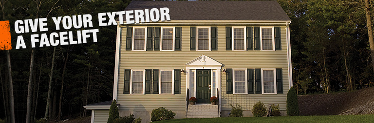 Give your exterior a facelift with siding from The Home Depot.