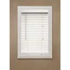 White Faux Wood Blind, 2 in. Slats (Price Varies by Size)