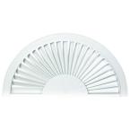 Sunburst Style Faux Wood White Arch (Price Varies by Size)