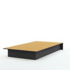 Bedtime Story Pure Black Twin-Size Platform Bed
