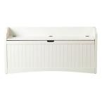 Madison White 48 in. W Lift-Top Storage Bench