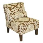 Anita Chocolate Slipper Chair