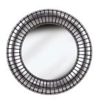 Inga 34 in. x 34 in. Round Framed Mirror