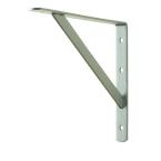 12 in. x 8 in. Satin Nickel Heavy Duty Shelf Bracket