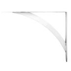 White Elegante 9-3/4 in. Steel Decorative Shelf Brackets