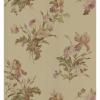 56 sq. ft. Iris Floral Wallpaper
