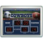 Dallas Cowboys 14 in. x 19 in. Scoreboard Clock with Temperature