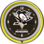 14 in. Pittsburgh Penguins NHL Neon Wall Clock