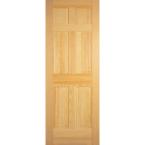 30 in. Clear Pine 6-Panel Right-Hand Prehung Door