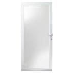 4000 Series 36 in. White Aluminum Fullview Storm Door with Nickel Hardware