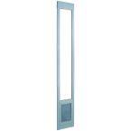 7 in. x 11.25 in. Medium White Aluminum Pet Patio Door Fits 77.6 in. to 80.4 in. Tall Sliding Glass Alum Door
