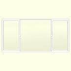 Sierra Horizontal Sliding Vinyl Window 96 in. x 48 in. White with LowE Glass and Screen