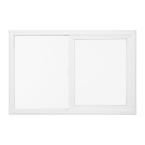 Sierra Horizontal Sliding Vinyl Window 48 in. x 36 in. White with LowE Glass and Screen