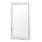Vinyl Casement Window, 24 in. x 48 in., White, Right-Hand Hinge, with Insulated Glass