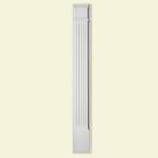 6-1/4 in. x 90 in. Synthetic Fluted Pilaster Moulded with 13-3/16 in. Plinth Block