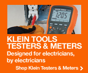 Klein professional grade testers and meters are available at The Home Depot.