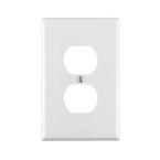 1 Gang Midway Nylon Outlet Wall Plate - White