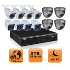 Elite Series 32 Channel 2 TB Hard Drive Surveillance System with Twelve 650 TLV Cameras
