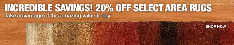 20% Off Select Area Rugs