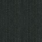 Corduroy Granite/Black 18 in. x 18 in. Carpet Tiles, (16 Tiles/Case)