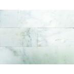 3 in. x 6 in. Grecian White Marble Floor & Wall Tile