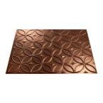 18 in. x 24 in. Rings Oil Rubbed Bronze Decorative Wall Tile
