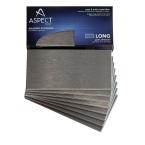 3 in. x 6 in. Stainless-Steel Stainless Long Grain Decorative Wall Tile (8-Pack)