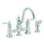 Waterhill 2-Handle Kitchen Faucet in Classic Stainless