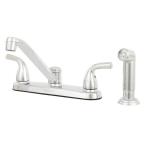 2-Handle Kitchen Faucet in Polished Chrome