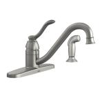 Banbury Single-Handle Side Sprayer Kitchen Faucet in Spot Resist Stainless