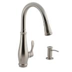 Cruette Single-Handle Pull-Down Sprayer Kitchen Faucet in Vibrant Stainless