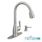 Haysfield Single-Handle Pull-Down Sprayer Kitchen Faucet featuring Reflex in Spot Resist Stainless