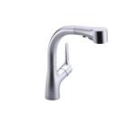 Elate Single-Handle Pull-Out Sprayer Kitchen Faucet with Soap Dispenser in Vibrant Stainless