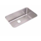 Lustertone Undermount Stainless Steel 30.5x18.5x10 0 Hole Single Bowl Kitchen Sink in Satin