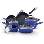 10 pc. Nonstick Porcelain Enamel Cookware Set in Blue