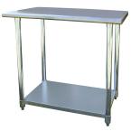 24 in. x 36 in. Kitchen Work Table in Stainless Steel